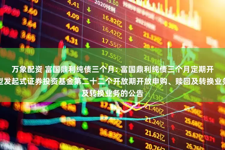 万象配资 富国鼎利纯债三个月: 富国鼎利纯债三个月定期开放债券型发起式证券投资基金第二十二个开放期开放申购、赎回及转换业务的公告