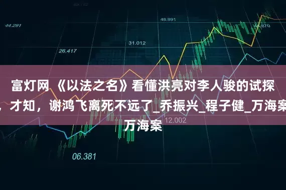 富灯网 《以法之名》看懂洪亮对李人骏的试探，才知，谢鸿飞离死不远了_乔振兴_程子健_万海案